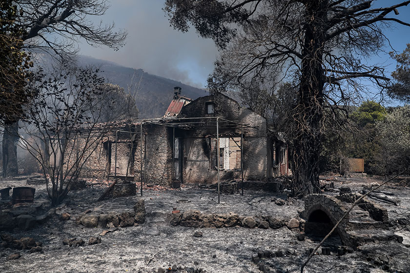 Πάνω από 80.000 στρέμματα έχουν γίνει στάχτη στα Βίλια - Ανεξέλεγκτη η πυρκαγιά με άπνοια και χωρίς καύσωνα (εικόνες)