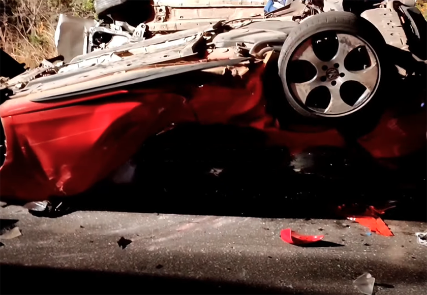 Τροχαίο που σοκάρει στα Χανιά - 2 νεκροί σε καραμπόλα 5 αυτοκινήτων (video)