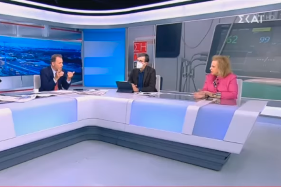 Ο Δημήτρης Οικονόμου προσπαθεί να πείσει την Παγώνη πως ο ΣΥΡΙΖΑ θέλει λοκντάουν (video)