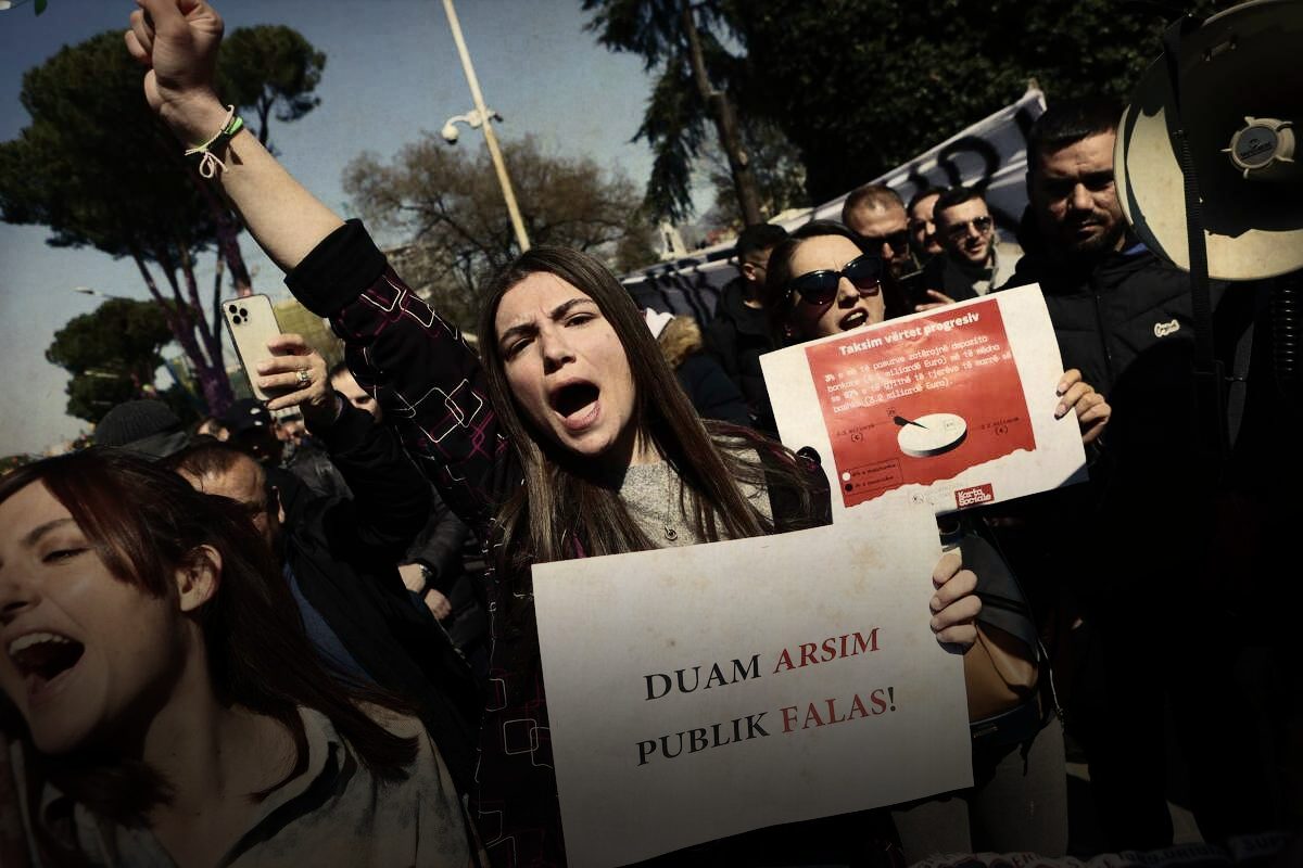 Ακρίβεια: Στους δρόμους χιλιάδες Αλβανοί σε αντικυβερνητικές διαδηλώσεις - «Φορολογήστε την Ολιγαρχία» (video)